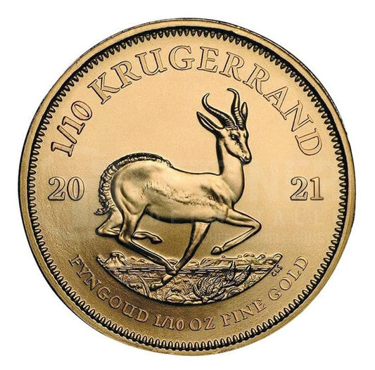 Krügerrand Goldmünze 1/10 Oz - 2021 ** Goldmünzen