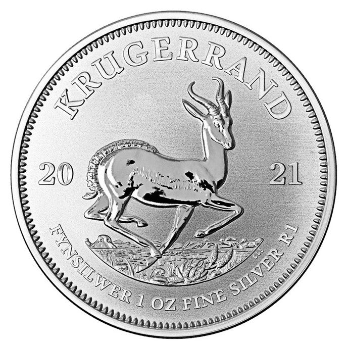 Krügerrand Silbermünze 1Oz 2021 Südafrika * Silbermünzen 1 Oz