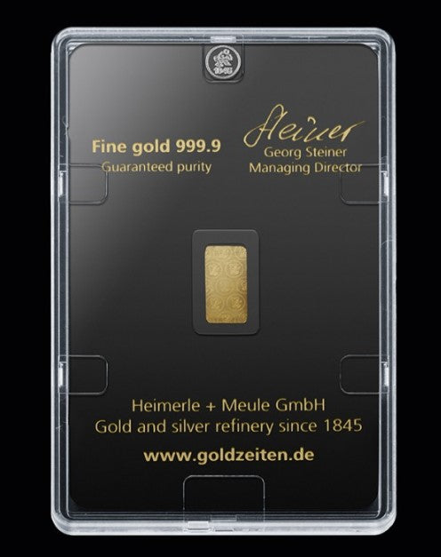 Goldbarren 2 5 Gramm - Heimerle Und Meule Prägebarren ** G