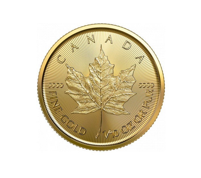 Maple Leaf 2022 Goldmünze 1/10 Oz ** Goldmünzen