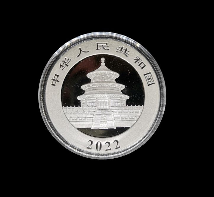 China Panda Coloriert / Farbig - 30 Gramm Silbermünze 2022 * Silbermünzen 1 Oz