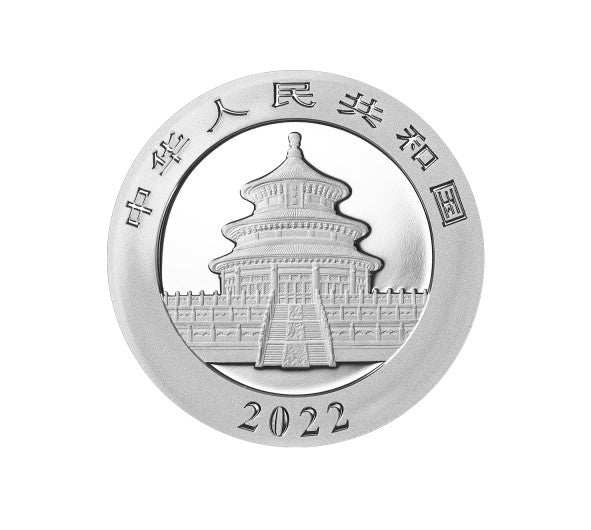 China Panda - 30 Gramm Silbermünze 2022