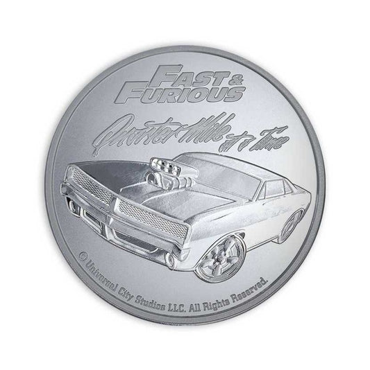 Silbermünze 1 oz BU Fast and Furious (1.) Quarter Mile at a Time - Samoa 2023*