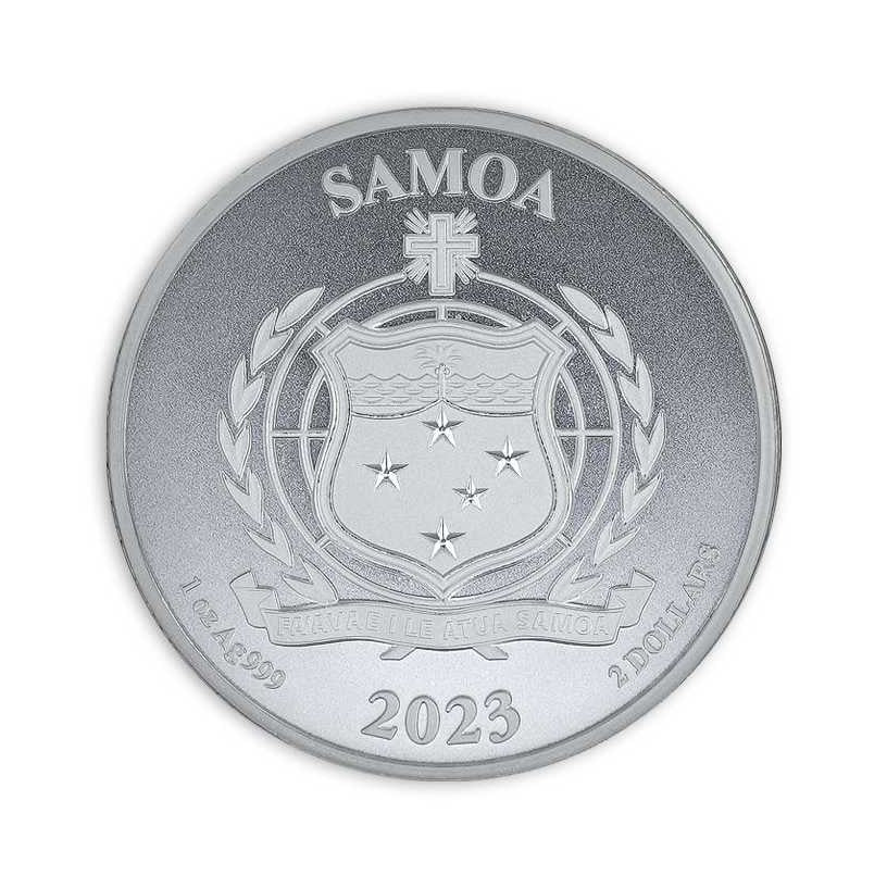 Silbermünze 1 oz BU Fast and Furious (1.) Quarter Mile at a Time - Samoa 2023*