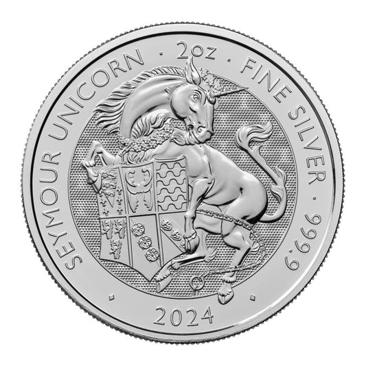 Royal Tudor Beasts Seymour Unicorn 2024 Silbermünze 2 oz