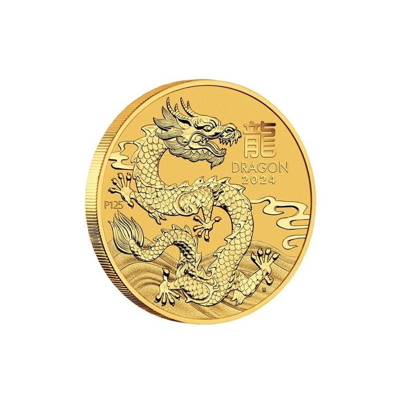 Lunar 3 Drache Dragon 2024- Goldmünze 1/10 oz