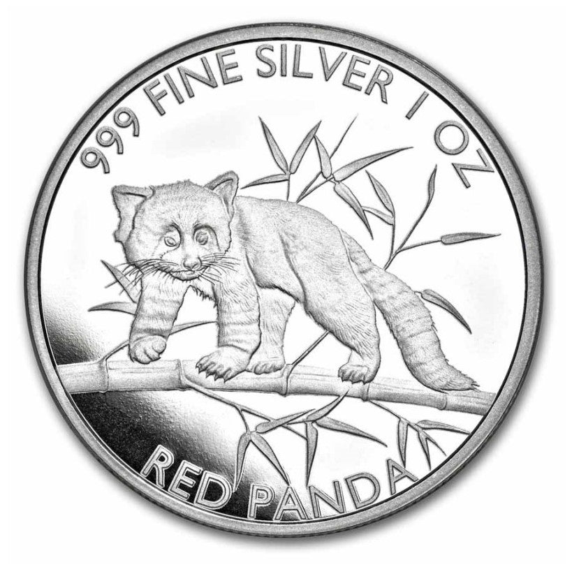 Silbermünze 1 oz Republic of Tschad - Red Panda 2023*