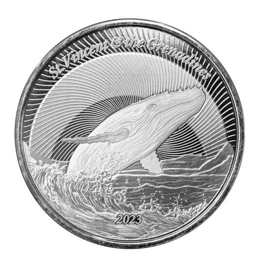 EC8 Buckelwal (Humpback Whale) Silbermünze 1 oz 2023 