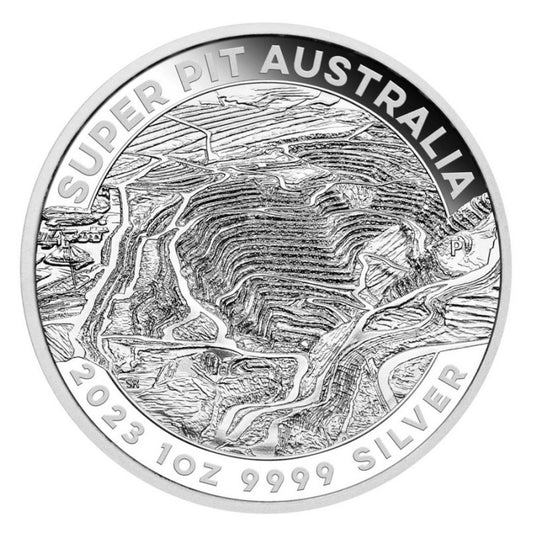 Australien Super Pit 1 oz Silbermünze 2023 - Perth Mint