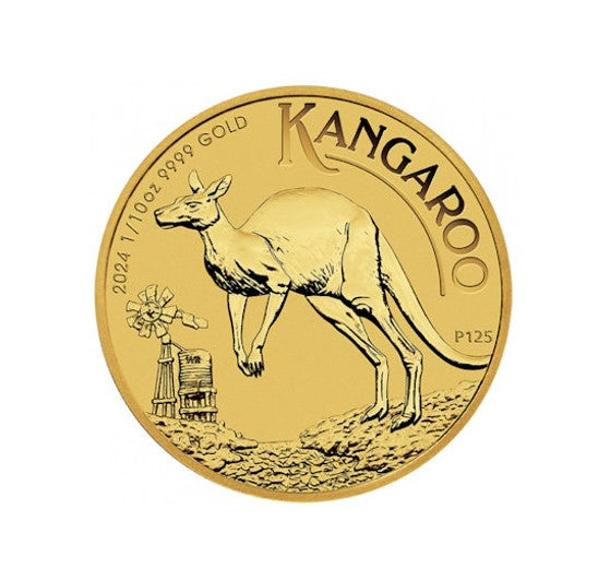 Australian Känguru 2024 Goldmünze 1/10 oz - Perth Mint **