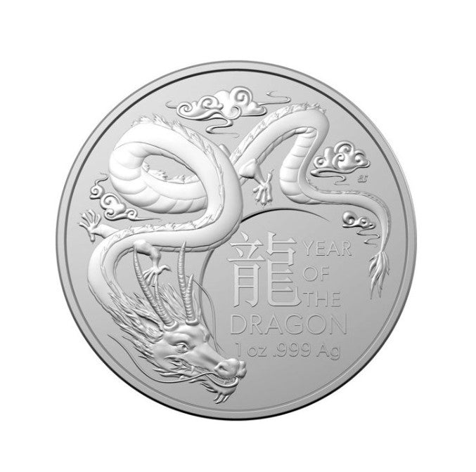 Lunar II RAM Drache Silbermünze 1 oz