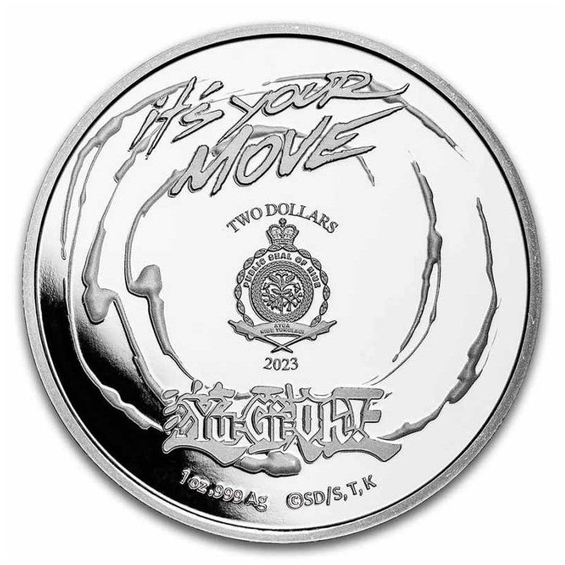 Niue 2023 - YuGiOh - Game Flip Coin 25th Anniversary 1 Oz Ag999 BU*