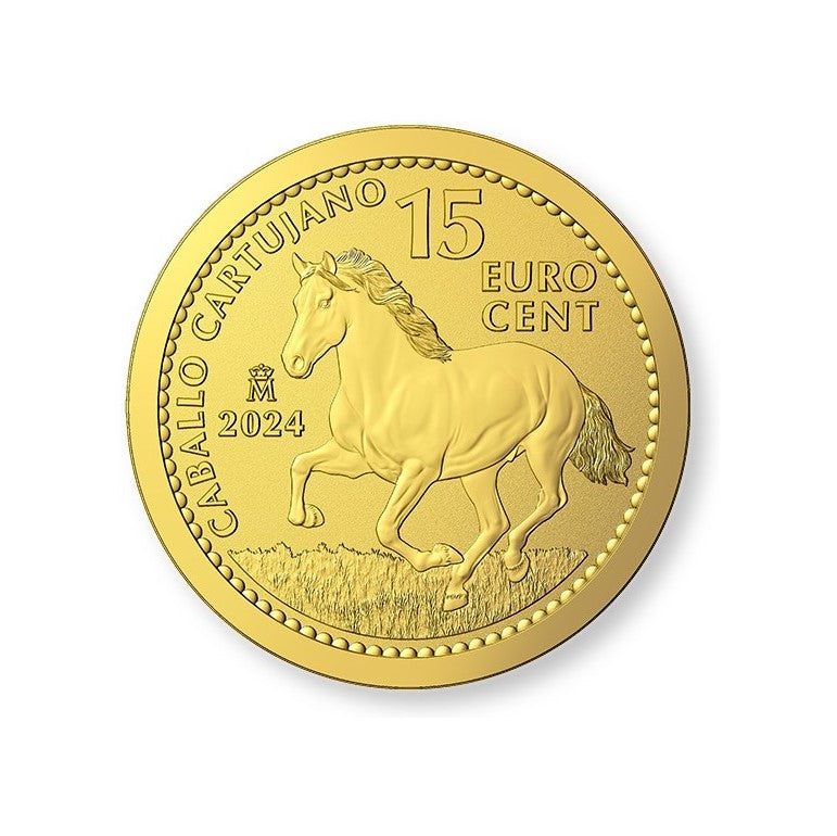 Spanien 1/10 oz Goldmünze - Kartäuser Pferd 2024 - Spain 2024 - Andalusian Horse **