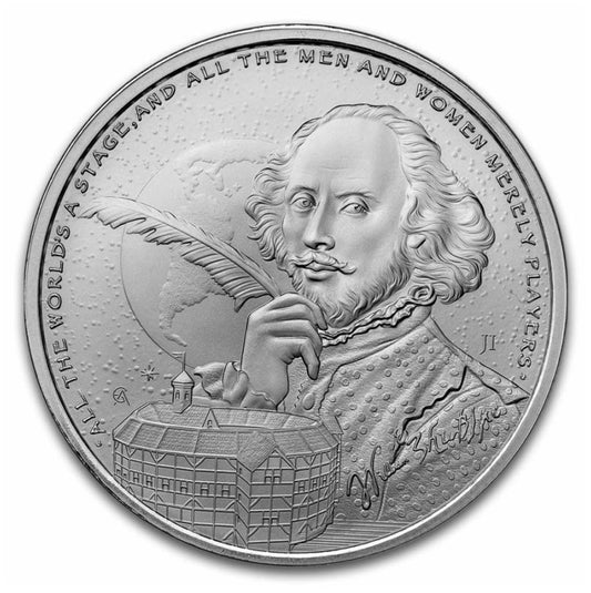 Icons of Inspiration William Shakespeare 1 oz Silbermünze 2024*