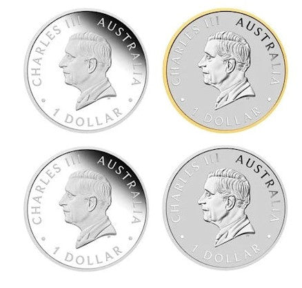 Australien  4 x 1 oz Silbermünze Set 125 Jahre Perth Mint 2024*