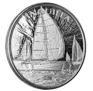 Eastern Caribbean 8 Anguilla 1 Oz Silbermünze Segelschiff proof-like