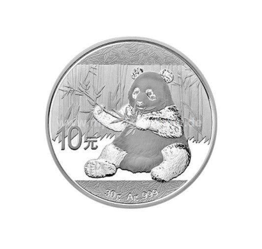 China Panda 10 Yuan 2017 - 30 Gramm Silbermünze*