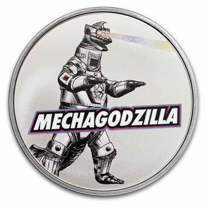 Niue 2 NZD Godzilla vs. Monsters: Mechagodzilla 2024 Silbermünze 1 Oz Silber Color Farbe*