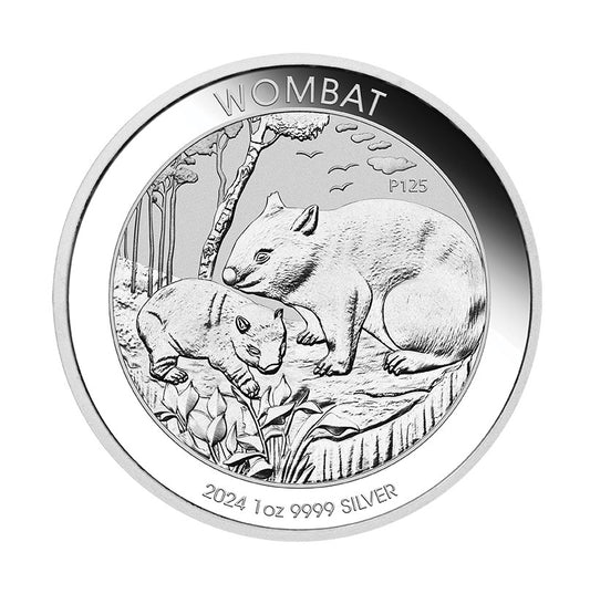 Australien Wombat 2024 - 1 Oz Silbermünze BU Perth Mint 