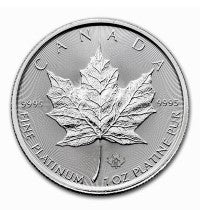 Kanada Platinmünze 50 CAD Maple Leaf 2016 1 Oz Platin