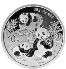 China Panda 10 Yuan 2025 - 30 Gramm Silbermünze*