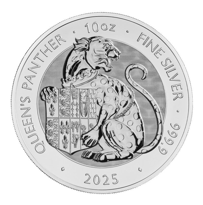 Silbermünze 10 oz The Queen’s Panther 2025 - Royal Tudor Beasts Great Britain*