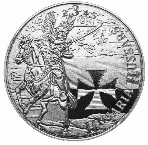 Polen Husaria III Silbermedaille 1 Unze Silber