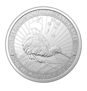 Tokelau 2024 Untamed Landscapes Series Kiwi Silbermünze 1oz