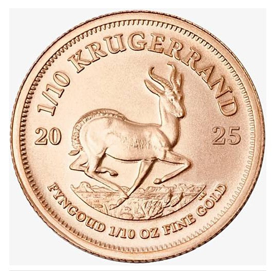 Krügerrand Goldmünze 1/10 oz 2025 Südafrika