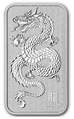 Silberbarren Perth Mint Lunar Drache 1 Oz Silber