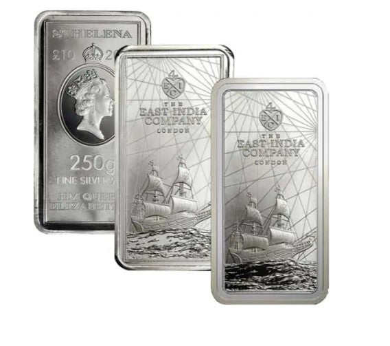 250 g Silber Münzbarren St. Helena diverse Jahrgänge