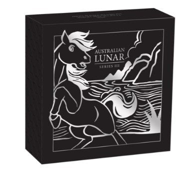 Lunar 3 Silbermünze 1 oz Pferd Horse 2026 PP - Australien Perth Mint