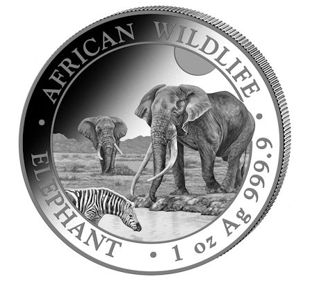 Somalia Elefant 2026 Silbermünze 1 oz