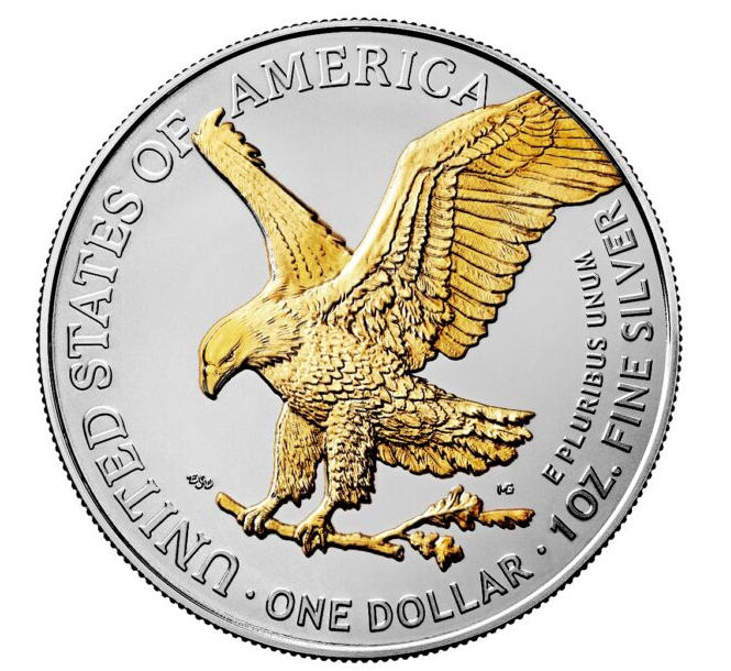 USA - 1 USD Silver Eagle: Bulle 2025 - 1 Oz Silber Color