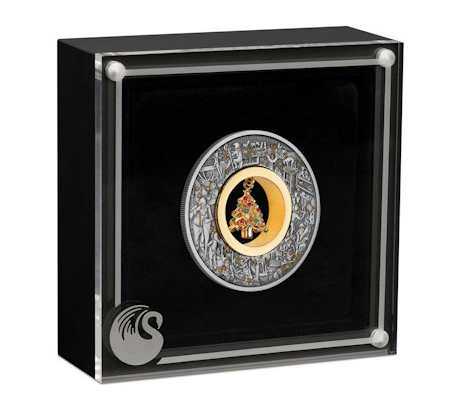 Australien - 2 AUD Sants Workshop 2025 - 2 Oz Silber Antik Finish Gilded