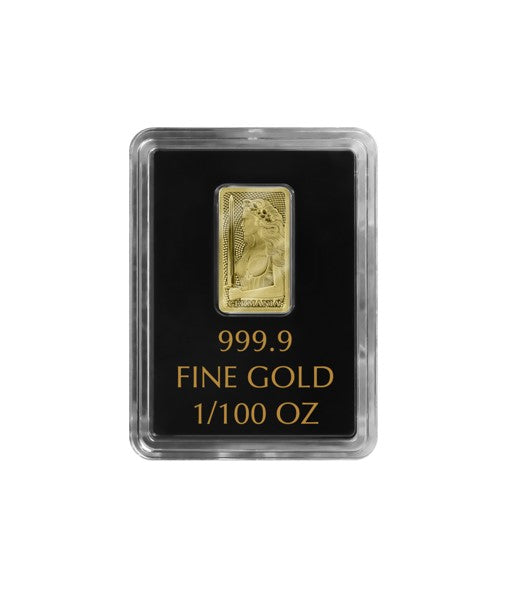 Germania Mint 1/100oz Goldbarren Au999.9 gestempelter Barren**