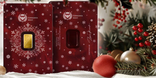 Goldbarren 1 Gramm Germania Mint Christmas