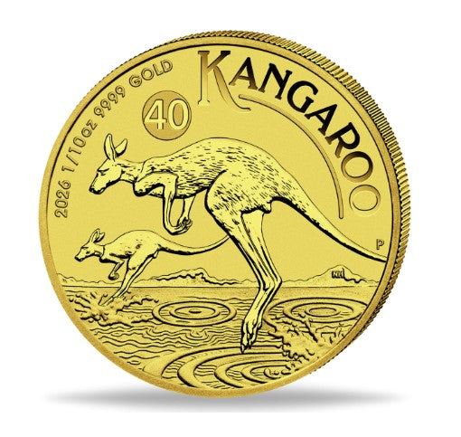 Australien Känguru 2026 Goldmünze 1/10 oz