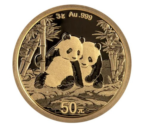 China - 50 Yuan China Panda 2026 - 3g Gold