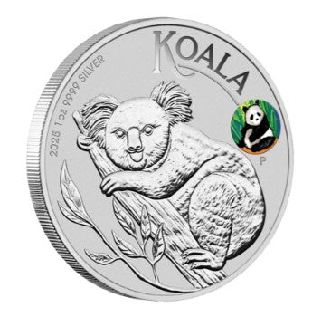 1 oz Silbermünze - Koala - Privy Mark Panda - Beijing Coin Show Special 