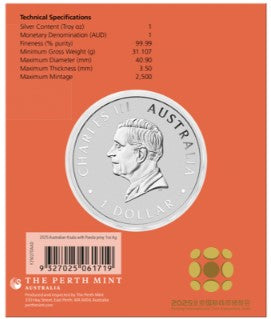 Australien 1 oz Silbermünze - Koala - Privy Mark Panda - Beijing Coin Show Special - 2025