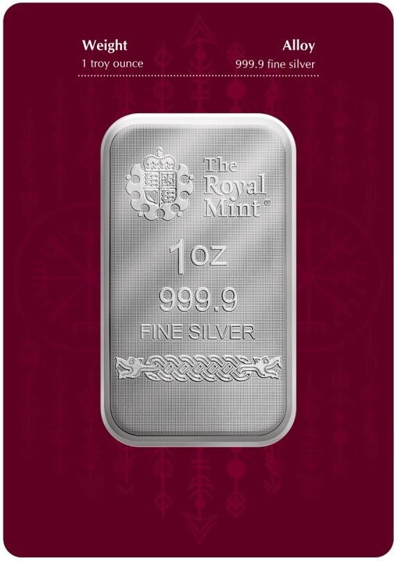 Silberbarren 1 oz Großbritannien Nordische Götter Loki (3.) Norse Gods - Loki