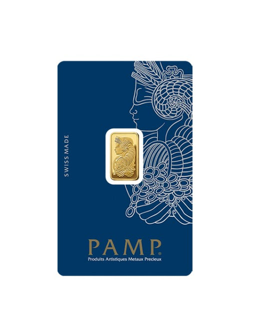 Goldbarren 2,5 Gramm - PAMP Suisse Au 999,9 **