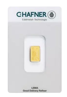 Goldbarren 2 Gramm C. Hafner**
