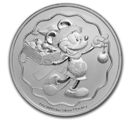Niue 2 NZD Disney Season Greetings 2025 - 1 Oz Silber