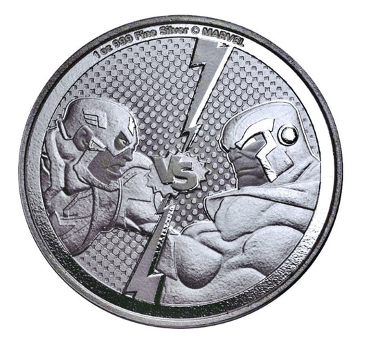 Niue Silbermünze 1 oz "Captain America vs. Thanos" 2025 Marvel