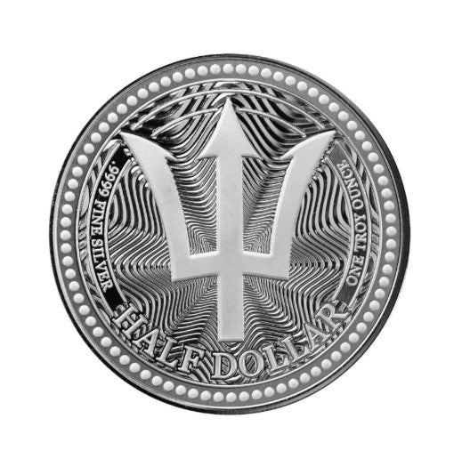 Barbados 2025 - Silbermünze 1 oz Trident Dreizack 