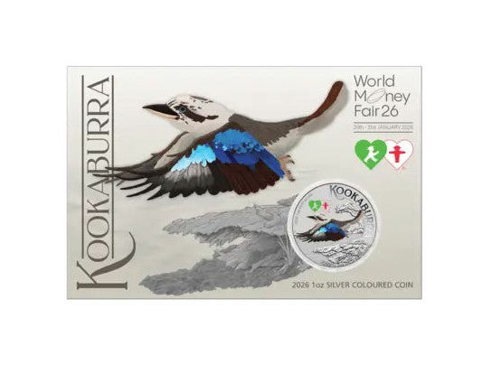 Australien  WMF Kookaburra 2026 Silbermünze 1 oz Farbe Perth Mint