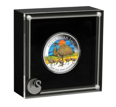 Australien Emu Farbe Silbermünze 1 oz 2026 Color OVP