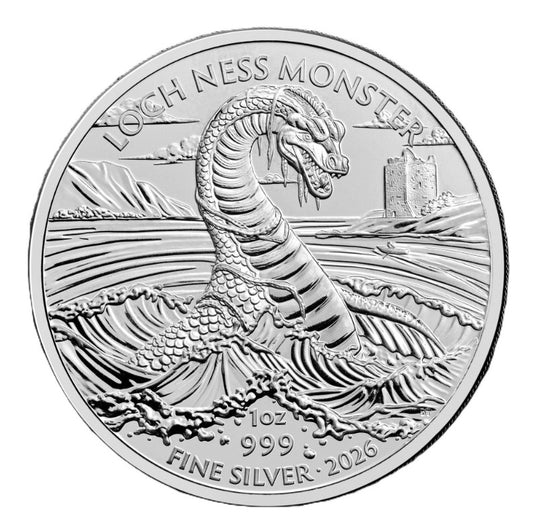 Great Britain 1 oz Silber BU 2026 - Die Legende des Loch Ness Monster